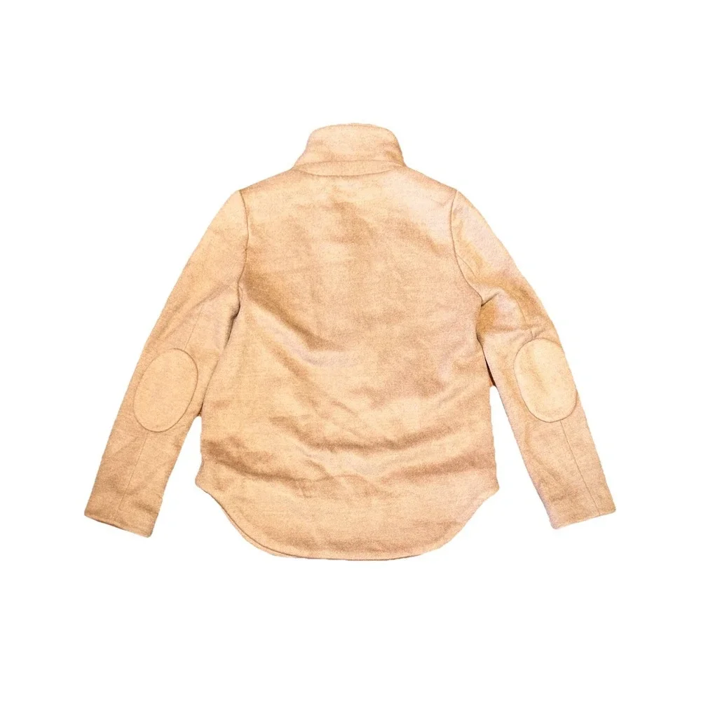 Tuckernuck Emerson Wool-Blend Collared Popover Jacket Camel Womens Size XXS‎